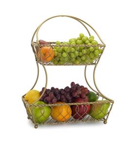 Cesta de frutas moderna de hierro para encimera, la más vendida, para almacenamiento de frutas en la cocina, organizador decorativo para mesa de comedor - Product Image 1