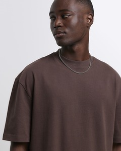 Custom Logo <b>Brown</b> Oversized <b>Tie</b>-Dye Breathable 320g Heavy Cotton Drop Shoulder Men's Streetwear Casual T-Shirt - Product Image 6