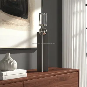 Porte-bougie en or de qualité supérieure pour projets de design d'intérieur de luxe, porte-bougie de style farmhouse pour la décoration de salle à manger, Zahid Exports - Product Image 2