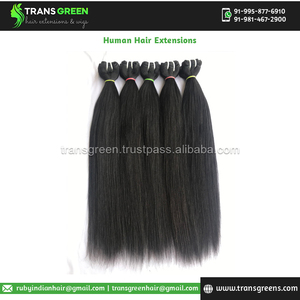 มัดผมคนแท้20นิ้วสำหรับ100% ผมตรงชาวบราซิลแท้ไม่ผ่านกระบวนการจัดการที่ดีที่สุด - Product Image 2