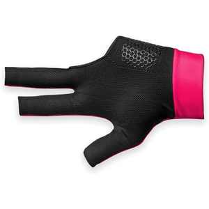 Gant de billard rose en PU à demi-doigts, fermeture auto-agrippante pour main droite, unisexe, pour usage sportif toutes saisons - Product Image 3