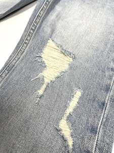 Pantalones Vaqueros de Hombre Más Vendidos, Personalizables, de Tiro Medio, con Degradado Sólido, Estilo Retro, Rotos, Rectos, Lavados, de Mezclilla, Casuales, a la Moda, ODM - Product Image 5