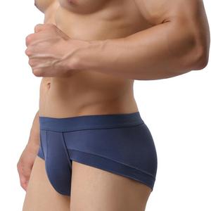 Breathable Eco-Friendly Quick Dry Anti-Bacterial Anti-Static Knitted Boxer Briefs Mid-Rise Solid Color Customized Logo <b>Men's</b> - Product Image 2