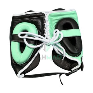Wholesale Custom Made Boxing Sparring Set Factory Manufacture Eco-friendly Leather Boxing Gloves Groin Guard And Head Gear Adult - Product Image 5