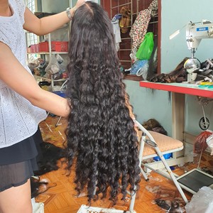 Perruque Lace Front en Cheveux Humains Vierges Remy à Cuticules Alignées pour Femmes Noires, Personnalisable, Colorée, Densité 180% - Product Image 3