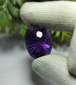 Pierre précieuse améthyste violette naturelle, coupe ovale, pierre lâche de haute qualité pour la fabrication de bijoux, conception de pendentif et de bague - Product Image 3
