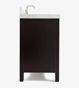 Venta al por mayor: Mueble de baño Abigail de 42 pulgadas con lavabo a la izquierda, solo mueble, 6 opciones de acabado, venta al por mayor, fábrica de Vietnam - Product Image 3