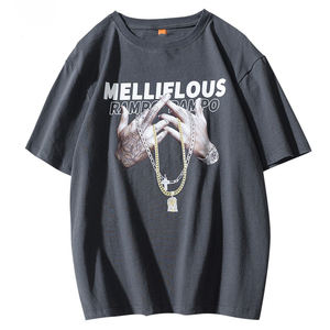 เสื้อยืดผู้ชายสไตล์ฤดูร้อน ลายกราฟิก แขนสั้น คอกลม ผ้าเนื้อนุ่ม พิมพ์ลายดิจิทัลตามสั่ง ทรงหลวม - Product Image 4