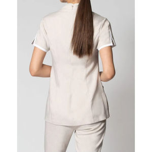 Conjuntos de Uniformes Médicos Personalizados Unisex, Tipo Jumpsuit, Manga Corta, Poliéster y Spandex, para Doctores, Enfermeras, Salones de Belleza y Spa - Product Image 6