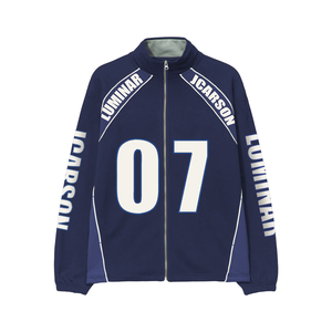 Chaquetas de Manga Larga con Cuello Alto y Estampado Deportivo para Hombre, 100% Algodón, con Apliques y Patchwork - Product Image 2