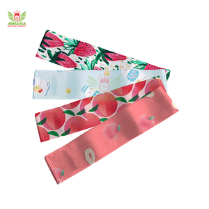 ชุดยางยืดออกกำลังกายสำหรับบริหารสะโพกผู้หญิง แบบวงกลม กว้าง กันลื่น สำหรับออกกำลังกายกล้ามเนื้อก้น ทำจากโพลีเอสเตอร์คุณภาพสูง - Product Image 5