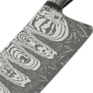 Burraq DIY OEM Custom Handmade Damascus Steel Chef Cleaver Multi-Functional <b>Twist</b> Pattern <b>Knife</b> Leather Sheath Kitchen Use - Product Image 4