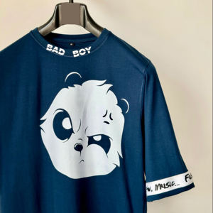 Camisetas Personalizadas Sublimadas de Manga Corta para Hombre, Cuello en V, Corte Holgado, Ecológicas, de Poliéster/Algodón, con Logotipo Impreso - Product Image 5