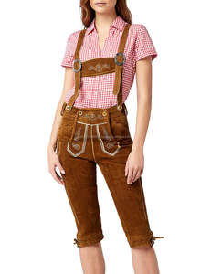 Hamden กางเกงรัดรูปสีน้ำตาลบาวาเรีย, 2025หนังวัวหนังกลับ - Product Image 1