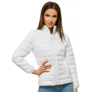 Veste d'hiver matelassée légère pour femme, couleur unie, fermeture éclair, chaude, pour l'extérieur – Grande Vente - Product Image 1