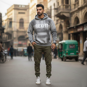 Sweat à capuche en coton épais Rexfit Sports OEM, style streetwear, délavé à l'acide, effet soleil, broderie personnalisée - Product Image 4