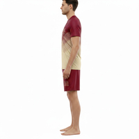 Maillot de football unisexe à manches courtes respirant pour l'été, faible MOQ, personnalisable par sublimation, tissu 100 % polyester de haute qualité