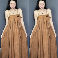 Robe longue élégante et unie pour femme, abordable, simple, naturelle, alliant parfaitement élégance et confort, idéale pour divers événements, décontractée ou formelle, maxi