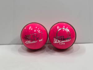 Balles de cricket d'entraînement pour hommes, taille 156 g, couleur rouge, blanc, rose - Product Image 1