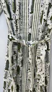 Robe d'été indienne en coton imprimé à la main, style kimono, bohème, légère, décontractée - Product Image 4