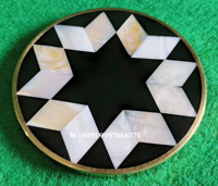 Ensemble de sous-verres en bois et nacre, fabrication artisanale, meilleure qualité, idéal pour offrir – Nouveauté très demandée
