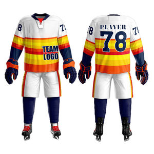 Uniforme de Hockey sobre Hielo, Precio de Fábrica, Transpirable, de Alta Calidad, Personalizado, Jersey de Hockey de Poliéster Puro - Product Image 3