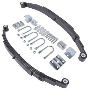 Kit de Suspensión de Eje Único para Remolque de 3500 lb, Soporte Completo para Eje Tándem con Ballesta y Perno en U para Suspensiones de Camiones - Product Image 2