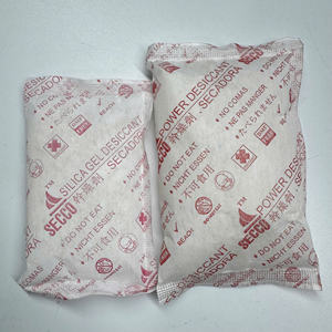 50G 100G Gel transparente blanco de sílice desecante absorbente de humedad de alta pureza venta directa de fábrica Secco impresión roja - Product Image 3