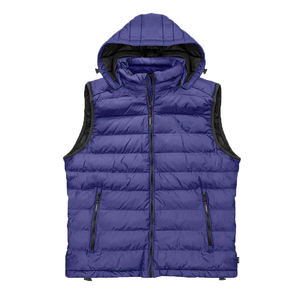 Chaleco Acolchado para Hombre, Suave, para Exteriores, Cuello Alto, con Cierre y Bolsillos, Chaqueta de Invierno con Logotipo Personalizado - Product Image 2