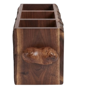 Panier de rangement en bois marron pour cuisine, idéal pour le rangement domestique et la décoration - Product Image 2