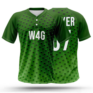 Men's Baseball Jersey Polka Dot Print Sublimated 100% <b>Polyester</b> Short Sleeve Breathable Regular Fit Adult All Seasons - Product Image 4