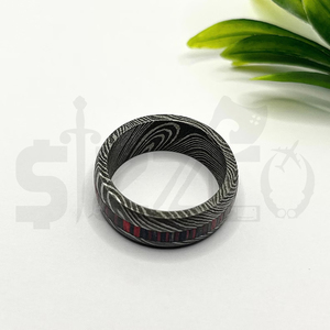 Hot Selling Handmade Wood Damascus Steel <b>Ring</b> for <b>Men</b> Women Wedding Band Fashion Party <b>Ring</b> Custom Latest Design OEM Supplier - Product Image 2