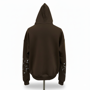 Sweat-shirt à capuche jaune 100% coton, coupe ample, streetwear, imprimé, poche avant, manches classiques, unisexe, vêtement d'automne - Product Image 4