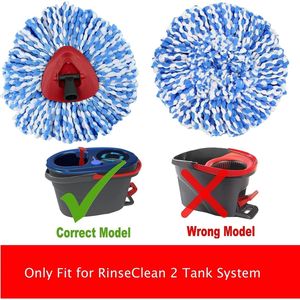 Confezione da 6 Ricariche in Microfibra C Compatibili con Sistema Mop a 2 Serbatoi Ocedar RinseClean per Testine di Ricambio per Mop Rotante - Product Image 2