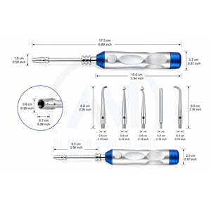 Pistola de Extracción de Coronas Ortodónticas Al Mida Healthcare, Instrumento Dental de Acero Inoxidable, Herramienta Manual para Remover Coronas, Certificación CE - Product Image 3