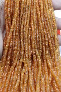 100% piedra preciosa Spessartite granate facetado neumático cuentas Fanta granate cuentas para joyería manualidades - Product Image 4