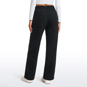 300 GSM Fleece <b>Straight</b> <b>Leg</b> <b>Straight</b> Sweatpants Fleece Tracksuit <b>Pants</b> Good Quality <b>Straight</b> Fit With Side Pockets - Product Image 2