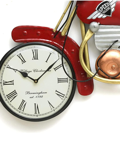 GUNENDRA Crafts Decorative <b>Vintage</b> <b>Wall</b> Décor Bike with <b>Clock</b> Showpiece for Home Décor Made (18x6x12 INCHES) - Product Image 6