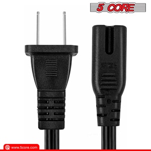 สายไฟ AC ยาว 12 ฟุต 2 ขา แบบ US พร้อมปลั๊กต่อขยาย  ตัวนำทองแดง ฉนวน PVC 16AWG 25V 13A สำหรับอุตสาหกรรมและเครื่องใช้ไฟฟ้าภายในบ้าน 5 แกน - Product Image 3
