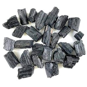 Pierre brute de tourmaline noire naturelle, spécimen minéral brut - Marque MOIN AGATE, fournisseur en gros de décoration Feng Shui pour la maison - Product Image 1