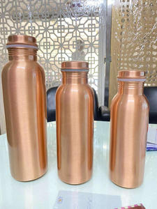 Top Crafted Villa Pure Copper <b>Metal</b> Matt Coated <b>Water</b> <b>Bottle</b> Health Benefits Drinkware Export <b>metal</b> - Product Image 3
