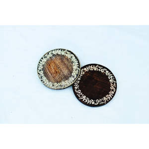 Posavasos de Madera Grabados con Láser Personalizados, Posavasos Redondos de Madera de Haya Natural, Resistentes al Calor, Portavasos con Logotipo Personalizado - Product Image 2