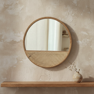 <span class=keywords><strong>Miroir</strong></span> mural <span class=keywords><strong>rond</strong></span> <span class=keywords><strong>en</strong></span> bois contemporain de grande taille SWT 2026, tendance, avec cadre <span class=keywords><strong>en</strong></span> verre, pour la décoration de la maison - Product Image 5