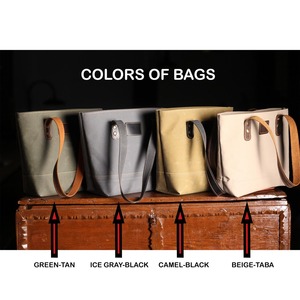 Leather <b>Canvas</b> <b>Tote</b> Bag Casual Style Travel Work Shopping Shoulder Handbag Large Capacity Open Embroidery LCTB-0027 - Product Image 6