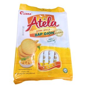 Galletas de maíz Atela crujientes muy finas 228G Venta al por mayor ODM OEM Opciones Fábrica de Vietnam - Product Image 4