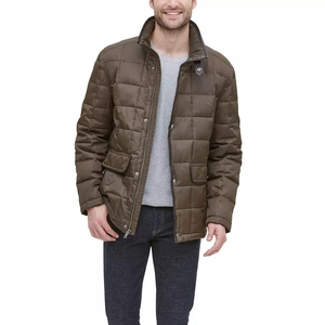 Men's Retro Style Puffer Jacket Quilted Winter Full Zip <b>Warm</b> Casual Streetwear Fashion Outerwear - Product Image 1