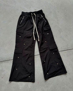 Pantalones Cargo Personalizados para Hombre, de Poliéster, Estilo Windbreaker, Holgados, con Remaches, 8 Bolsillos, Casuales, Estilo Urbano, Tácticos y Utilitarios - Product Image 2