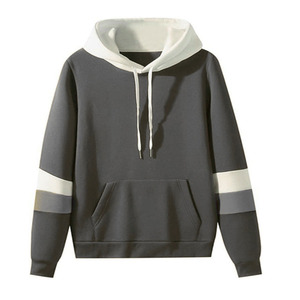 Sweat-shirt à capuche pour homme, coupe classique, motif uni, 100% coton, fermeture éclair quart de tour, impression du logo sur le devant. - Product Image 6