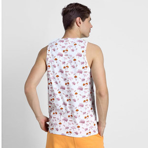 เสื้อกล้ามแฟชั่นใหม่สำหรับผู้ชาย ระบายอากาศได้ดี เหมาะสำหรับออกกำลังกายในฤดูร้อน รับผลิตแบบ OEM เสื้อกล้ามทรงสตริงเกอร์สำหรับผู้ชาย - Product Image 2