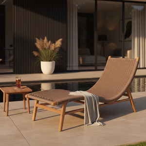 Chaise longue d'extérieur Lara Sun en teck de qualité supérieure pour le marché d'exportation et les distributeurs mondiaux de meubles - Product Image 1